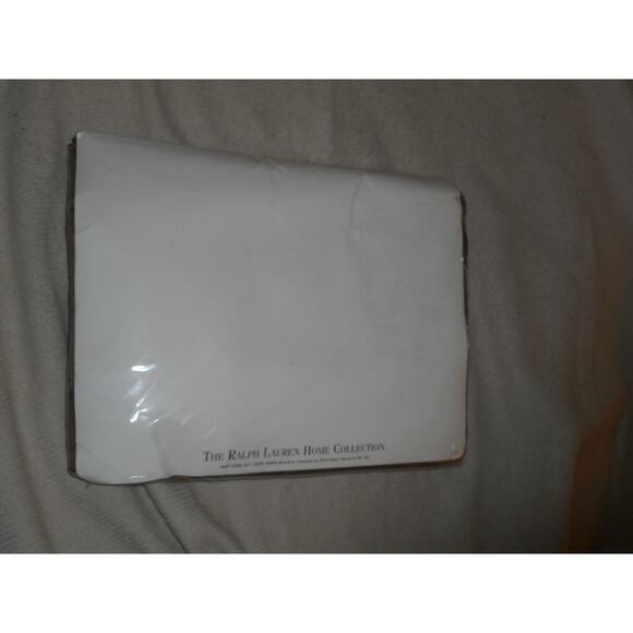 Ralph Lauren Equestrian Paisley Red Twin Flat Sheet Irregular - Picture 3 of 4